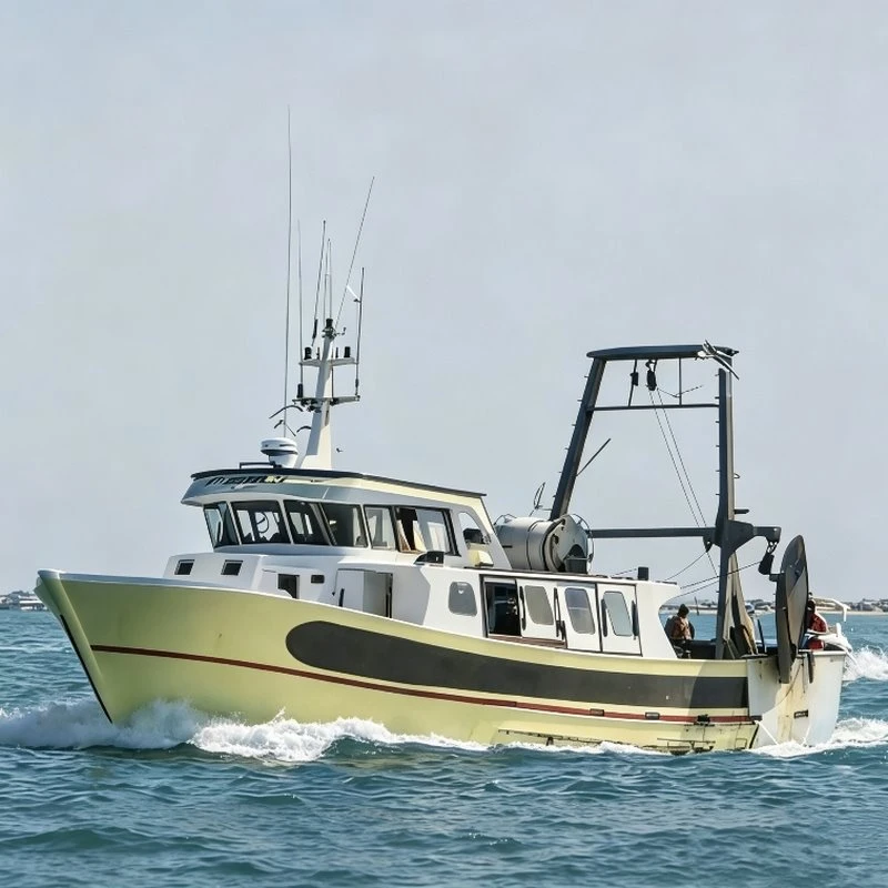 Aluminium Hauv qab Trawler